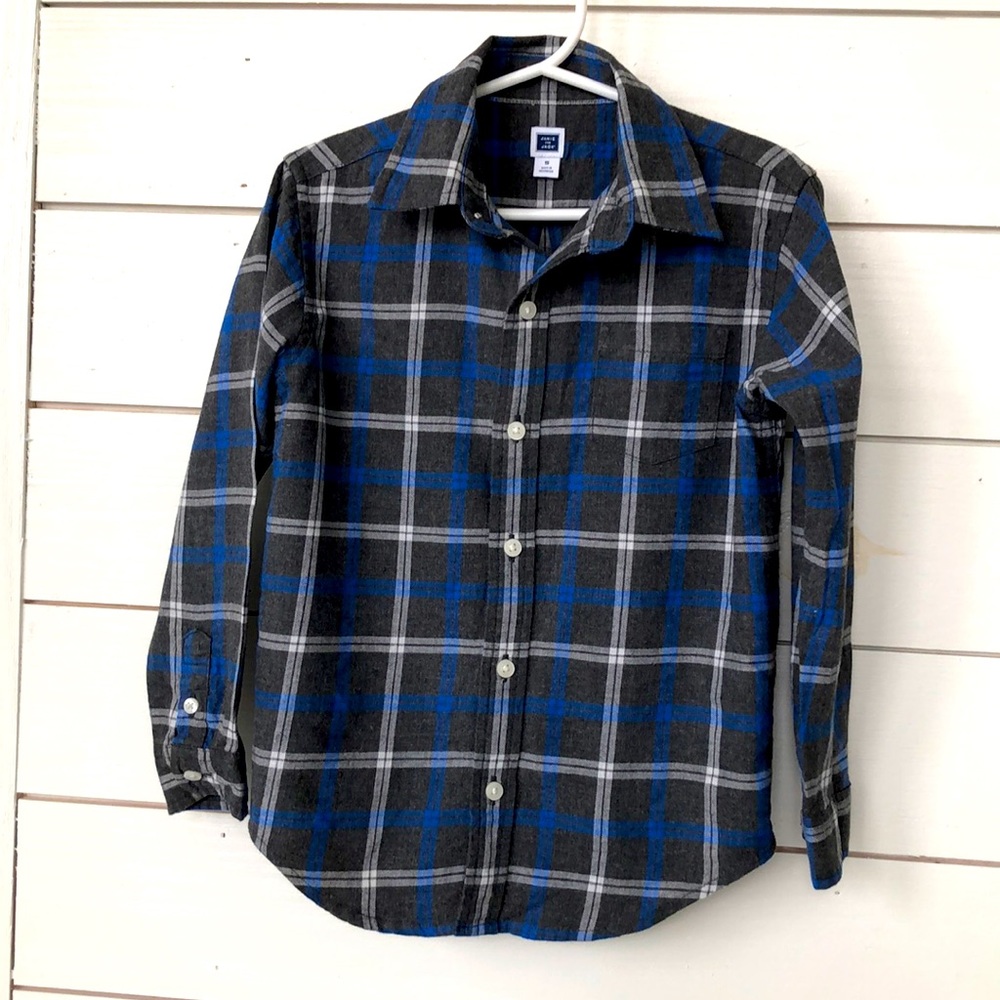 Janie and Jack Long-sleeved plaid button down